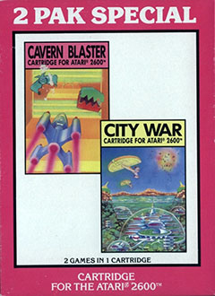 Juego online 2 Pak Special: Cavern Blaster & City War (Atari 2600)