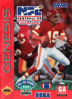 Juego online NFL Football '94 Starring Joe Montana (Genesis)